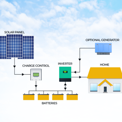 EIG 2400W 2.4KW Off Grid Solar Panel Kit