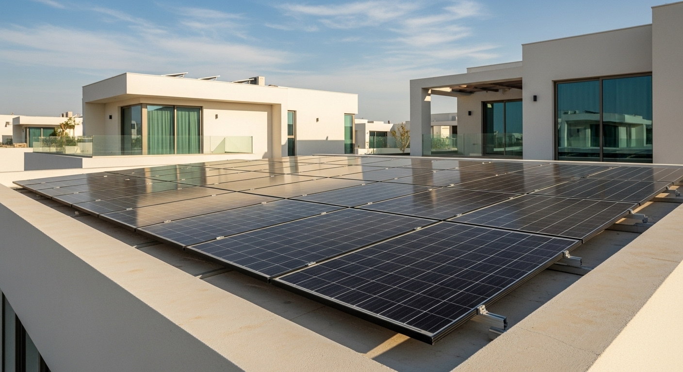 Roof Top Solar Panel Installation UAE