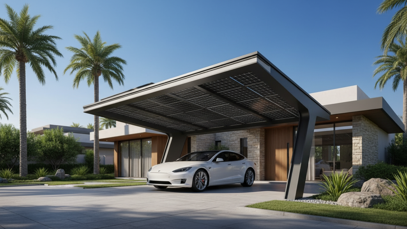 Eig Neo Solar Ev Carport Uae enhance property value